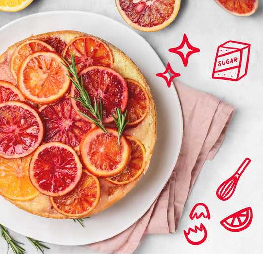Blood Orange Upside Down Cake