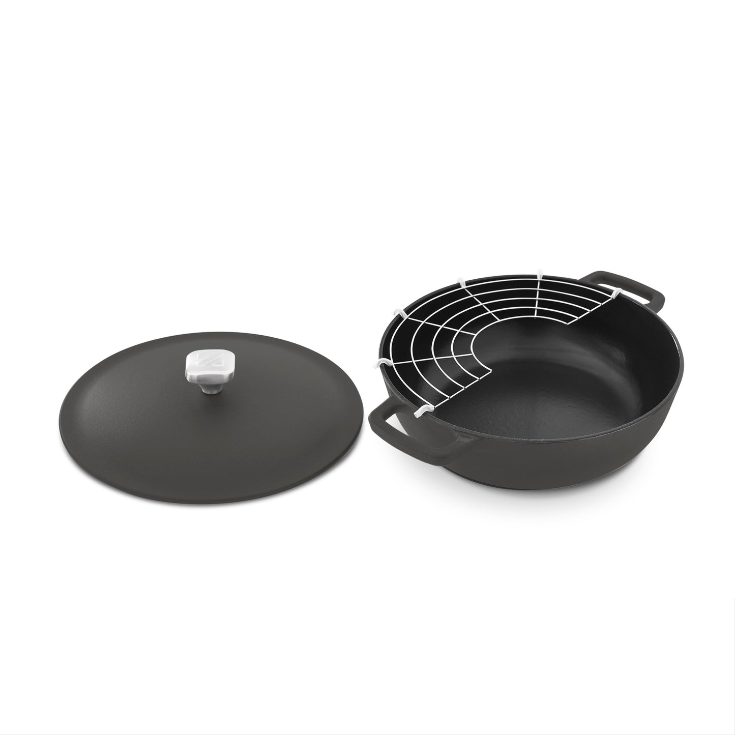 4.5 Qt. Nonstick Cast Iron Braiser cookware Zakarian by Dash Black