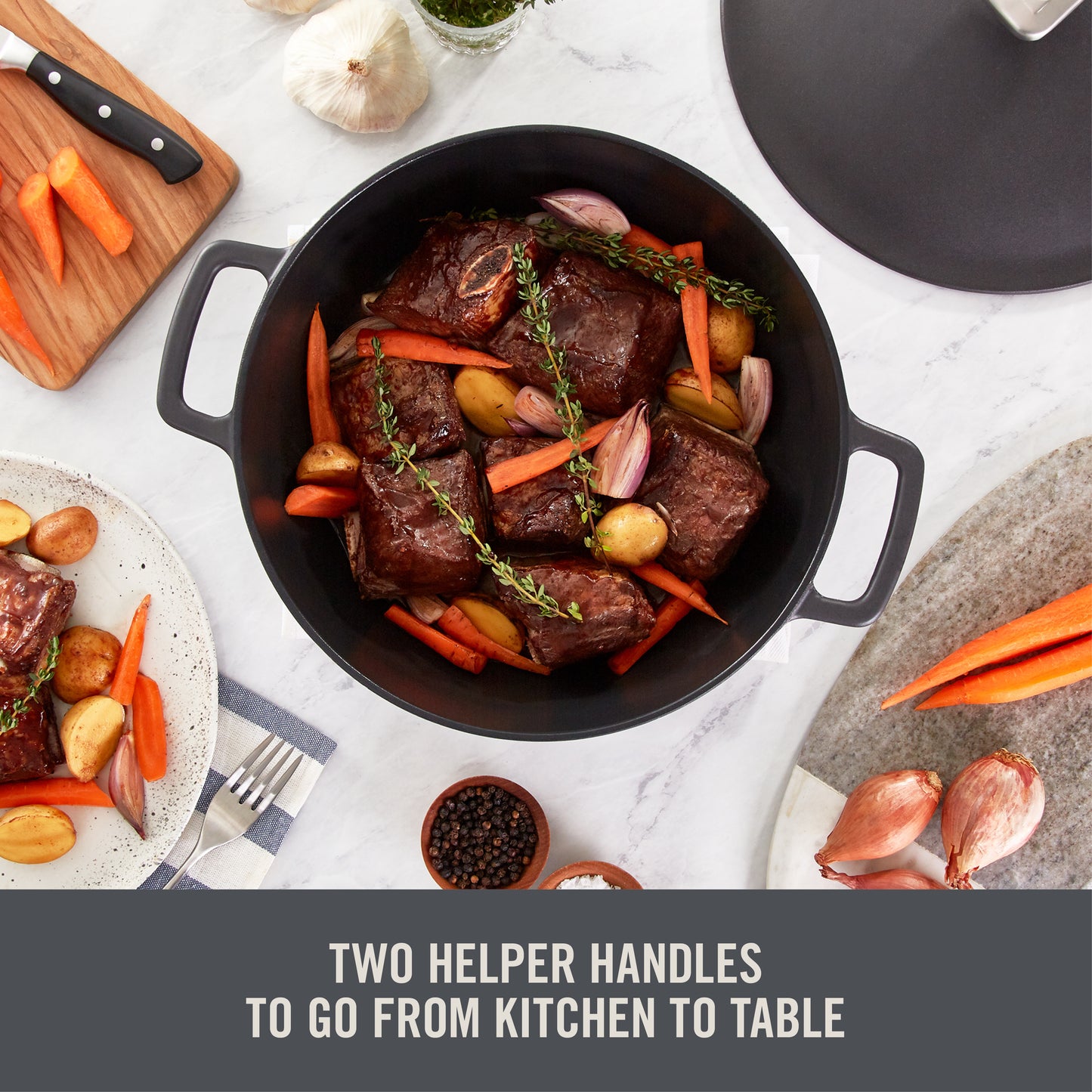 4.5 Qt. Nonstick Cast Iron Braiser cookware Zakarian by Dash
