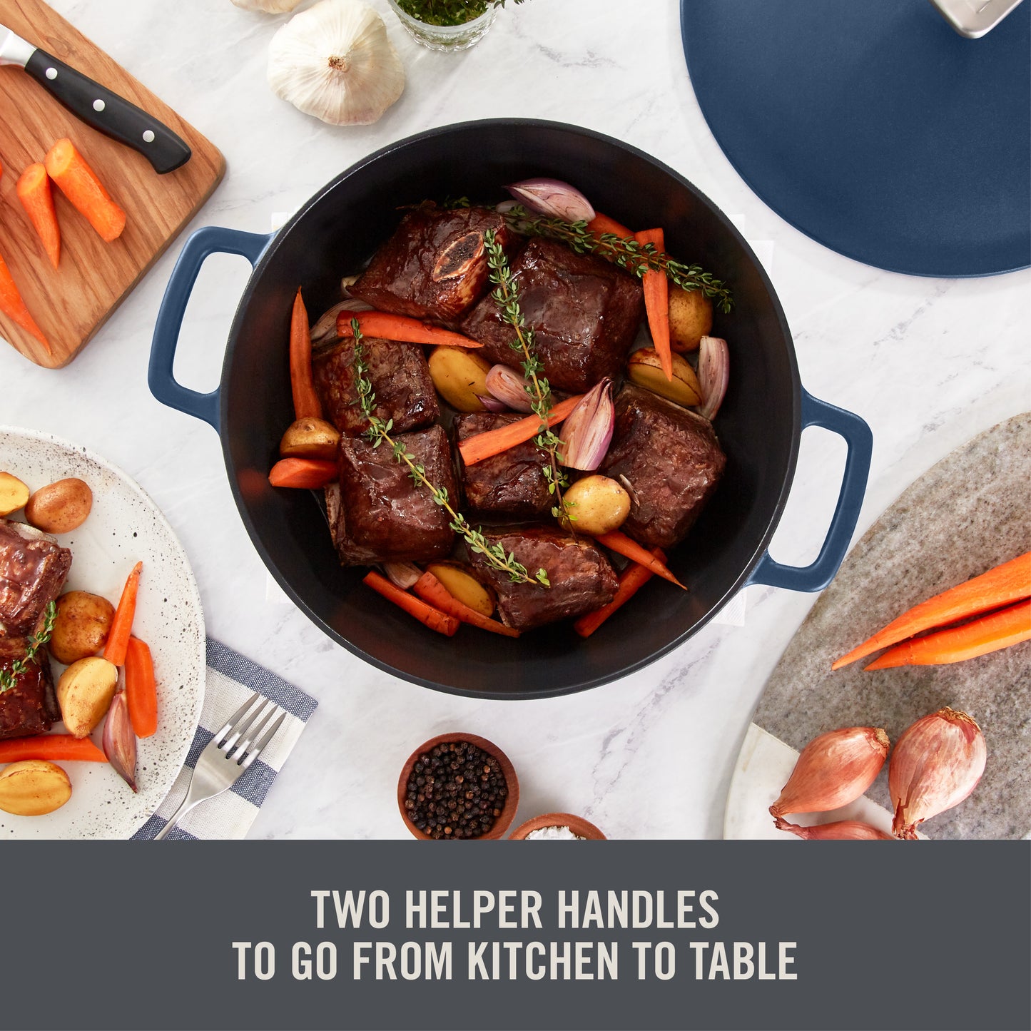 4.5 Qt. Nonstick Cast Iron Braiser cookware Zakarian by Dash