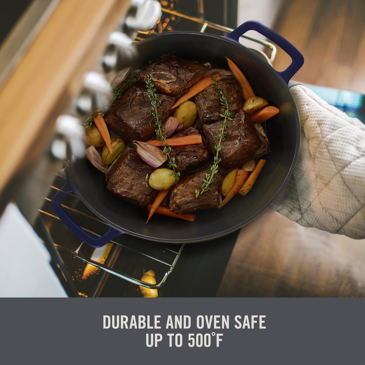 4.5 Qt. Nonstick Cast Iron Braiser cookware Zakarian by Dash