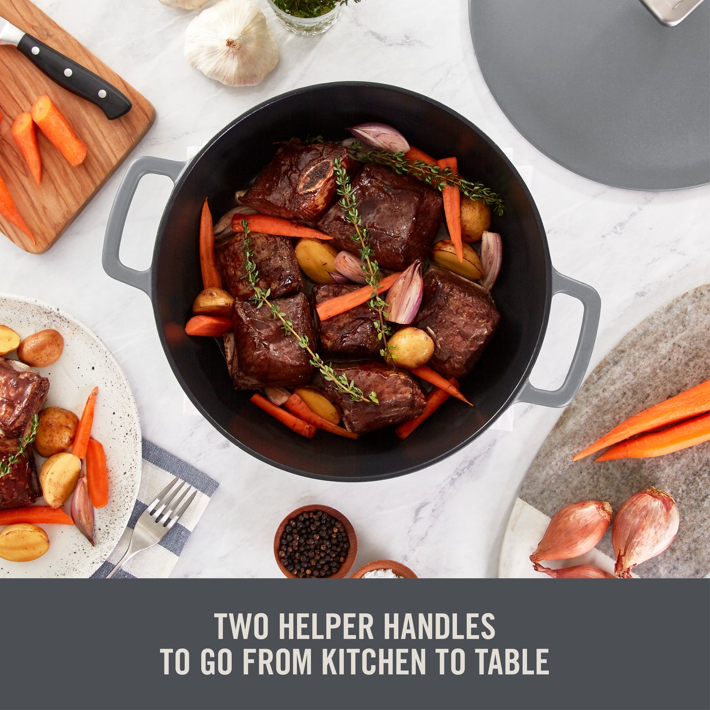 4.5 Qt. Nonstick Cast Iron Braiser cookware Zakarian by Dash