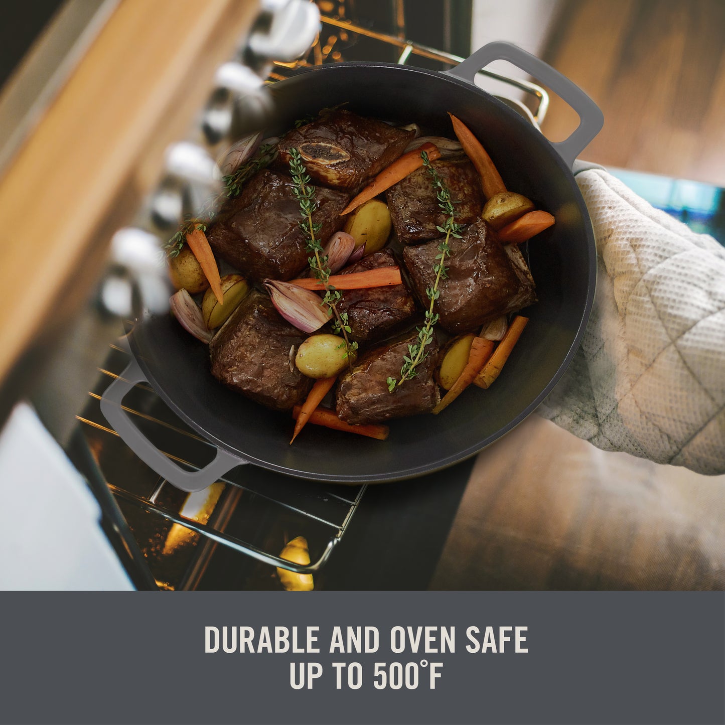 4.5 Qt. Nonstick Cast Iron Braiser cookware Zakarian by Dash