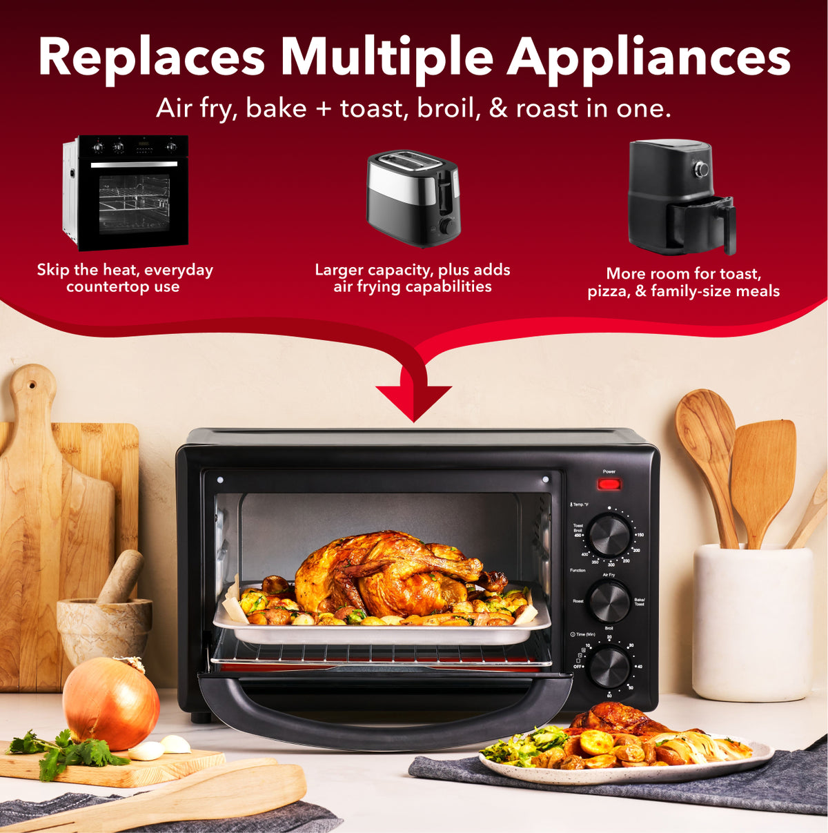 Everyday Air Fryer Toaster Oven Toasters and Ovens Dash