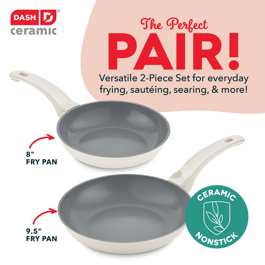 SmartStore™ 8" + 9.5" Nesting Fry Pan Set cookware Dash