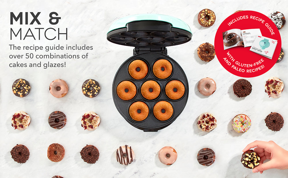 Use the recipe guide to try over 50 different combinations of cakes and glazes.