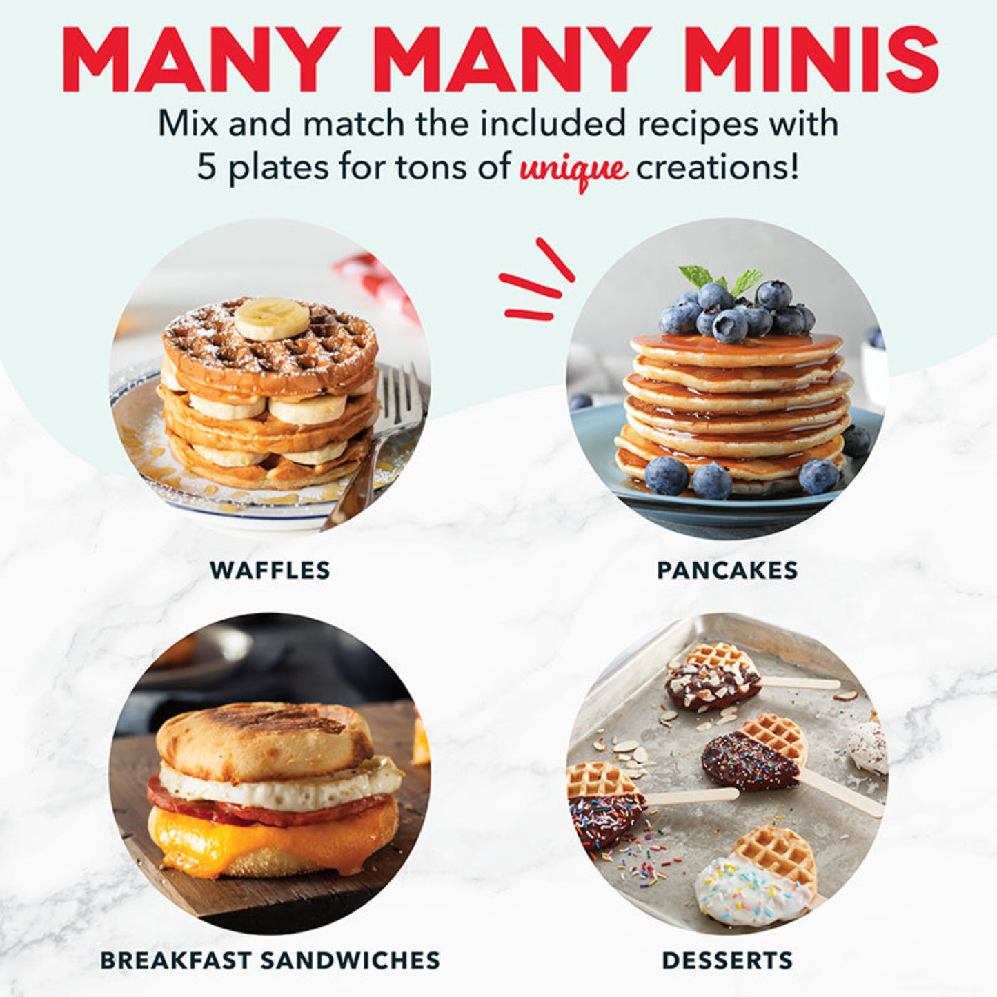 3-in-1 Mini Maker with Removable Plates and Storage Case mini makers Dash