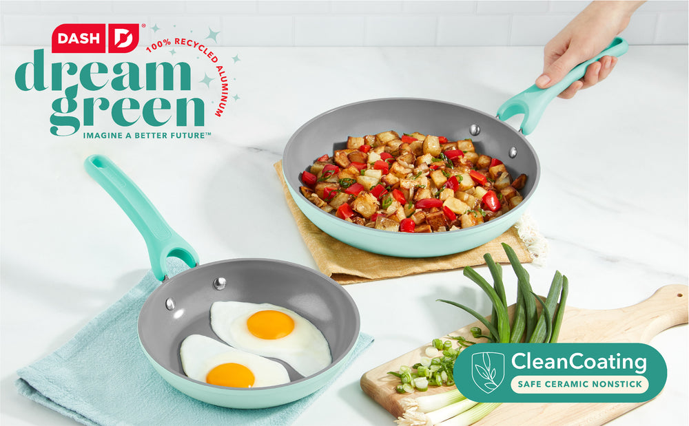 Dream Green Recycled Aluminum 8"/10" Fry Pan Set