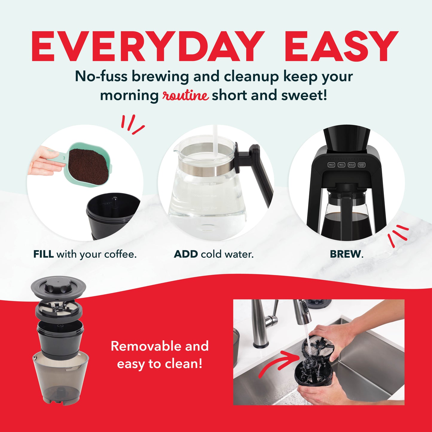 Rapid Cold Brew Coffee Maker coffee-tea Dash   