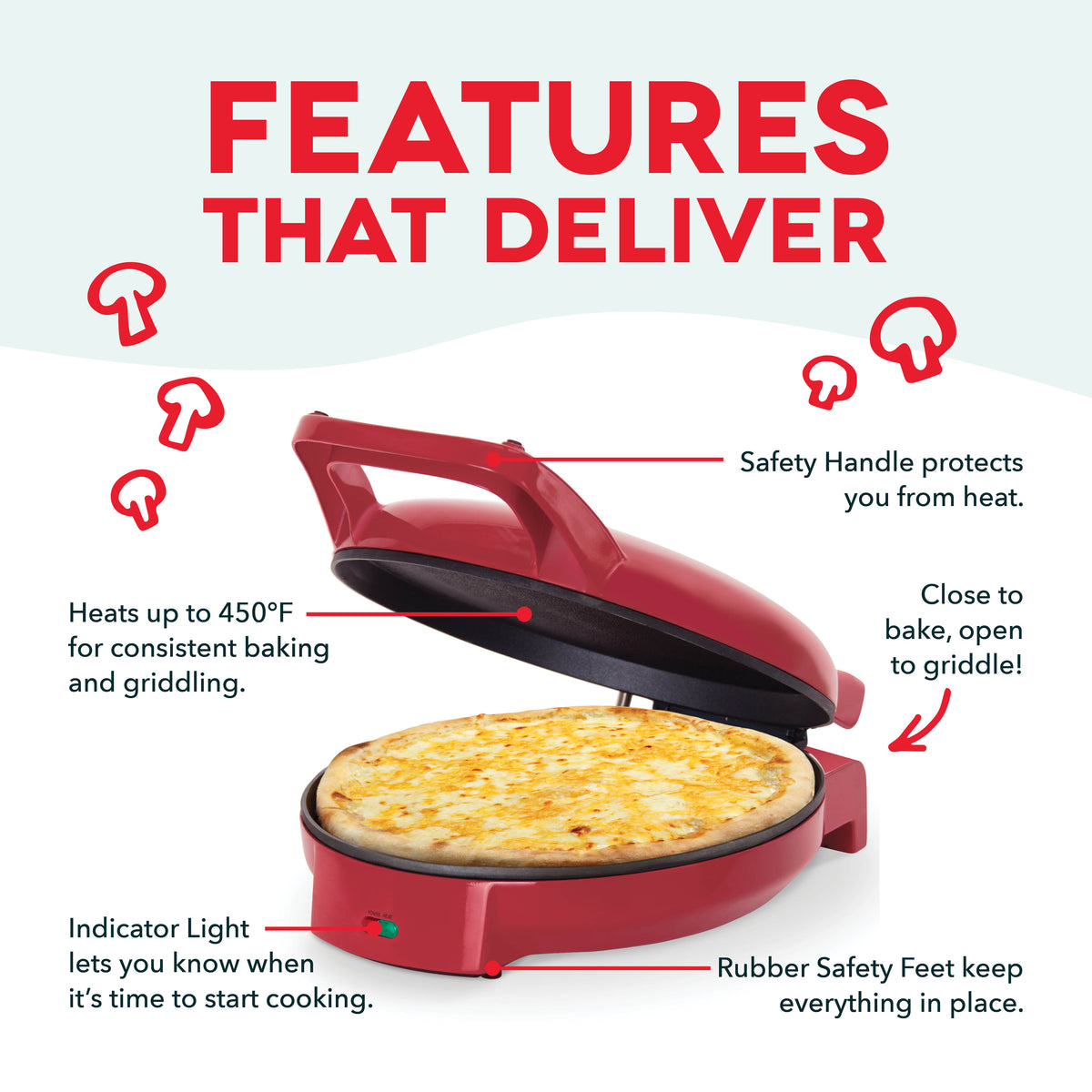 Pizza Griddle Griddles and Panini Presses Support