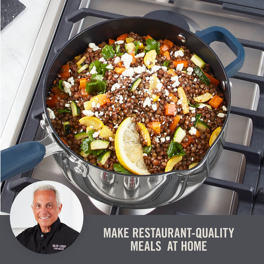 Zakarian by Dash Trupro Nonstick Stainless Steel 6pc Stacking Sauce Pan Set cookware Zakarian by Dash