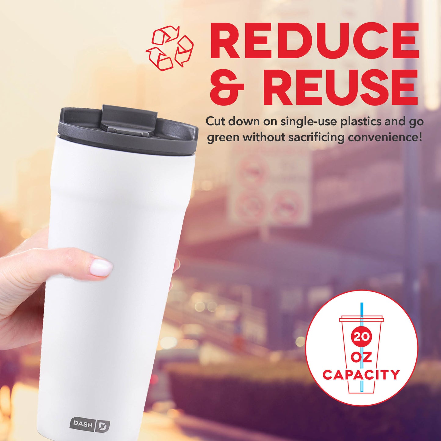 2-in-1 Spill-Proof Insulated Tumbler Tools and Gadgets Dash   