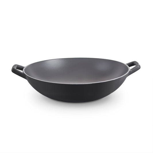 14" Nonstick Cast Iron Wok cookware Zakarian by Dash Black