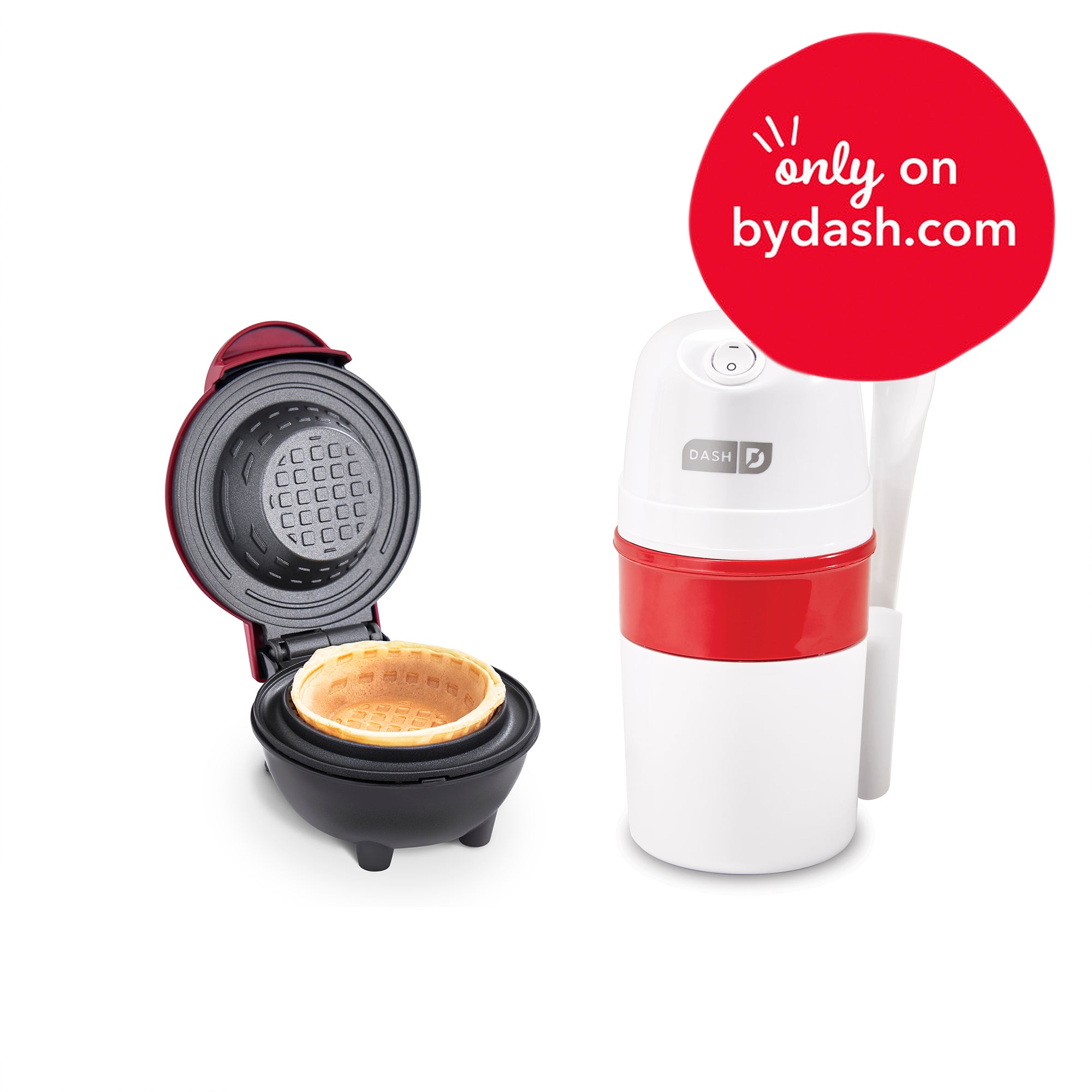 Dash Mini Waffle Bowl Maker for Breakfast, Burrito Bowls, Ice