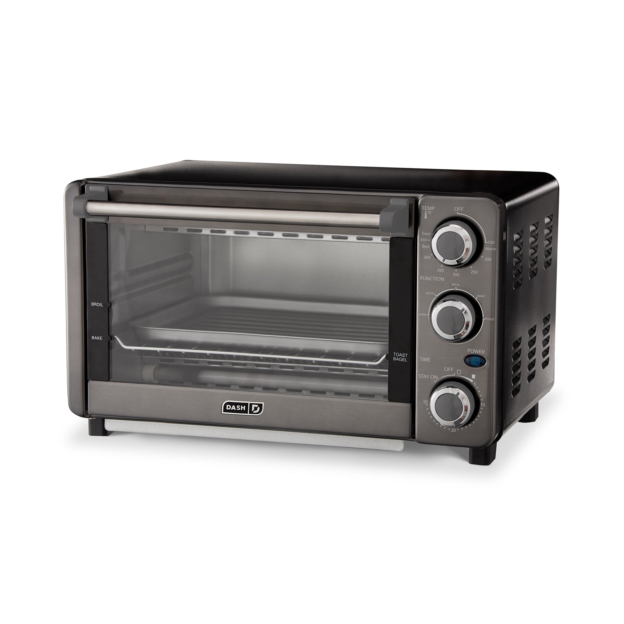 DASH Mini Toaster Oven Cooker, with Baking Tray, Rack, Auto Shut Off Yellow  new