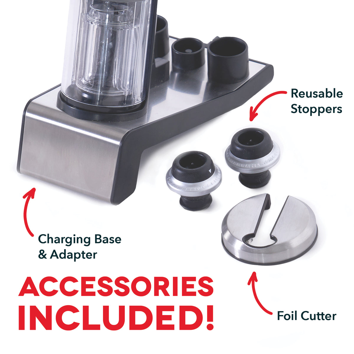Serve & Preserve Electric Wine Set Tools and Gadgets Dash