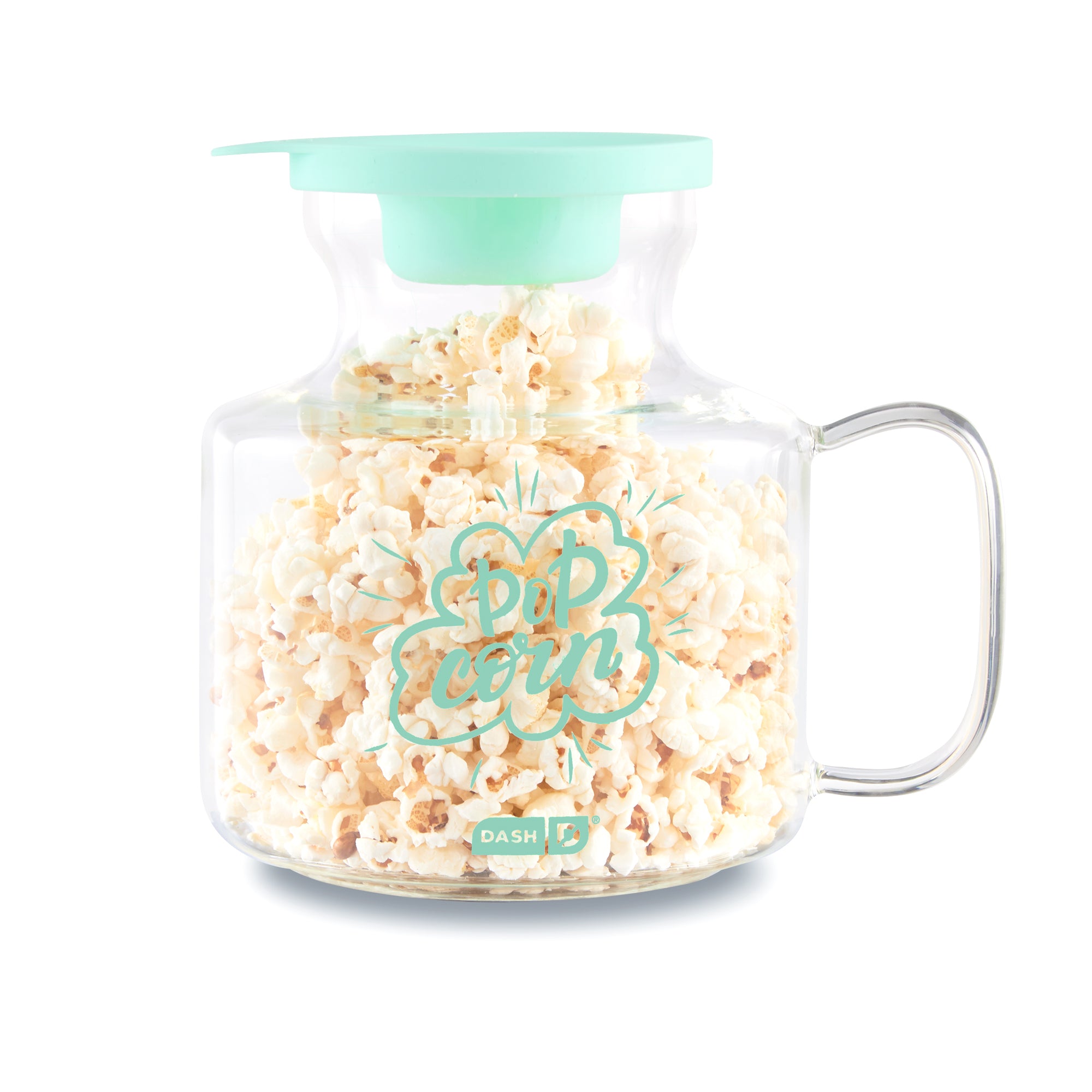 Microwave popcorn gets a healthy spin with this glass popper and