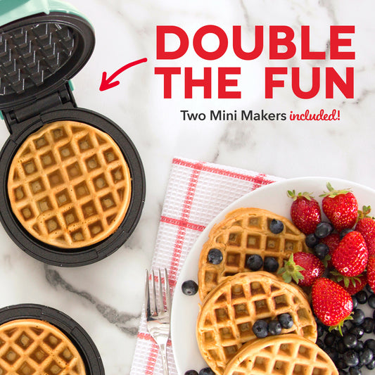 Mini Waffle Maker 2-Packs mini makers Dash