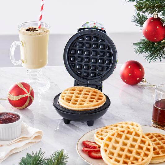 Mini Waffle Maker White with Trees Print mini makers Dash