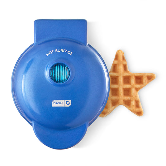 Star Mini Waffle Maker mini makers Dash Blue  