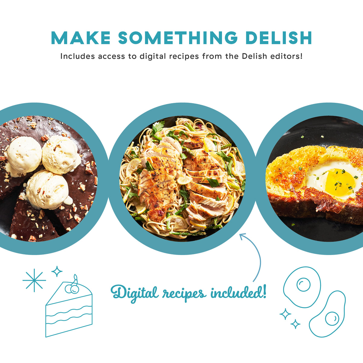 Delish by Dash 10" Lightweight Cast Iron Skillet cookware Support