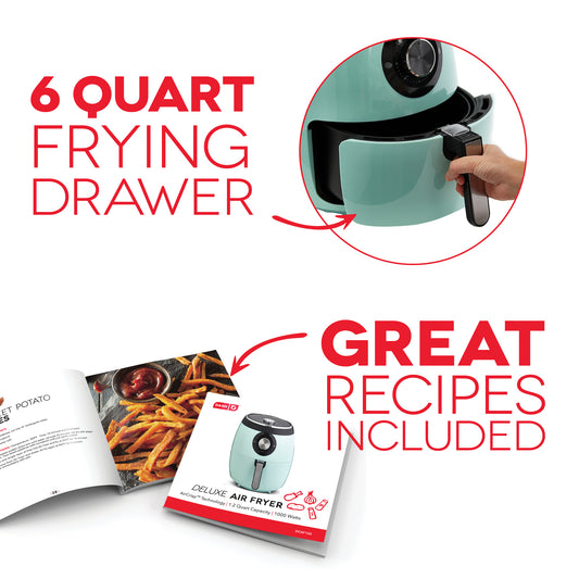 Deluxe Air Fryer 6Qt. Air Fryer Dash