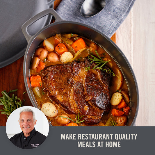 6 Qt. Nonstick Cast Iron Dutch Oven cookware Zakarian by Dash