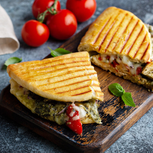 Chicken, Mozzarella, & Kale Pesto Panini