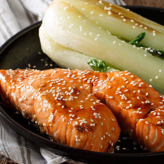 Maple Glazed Teriyaki Salmon