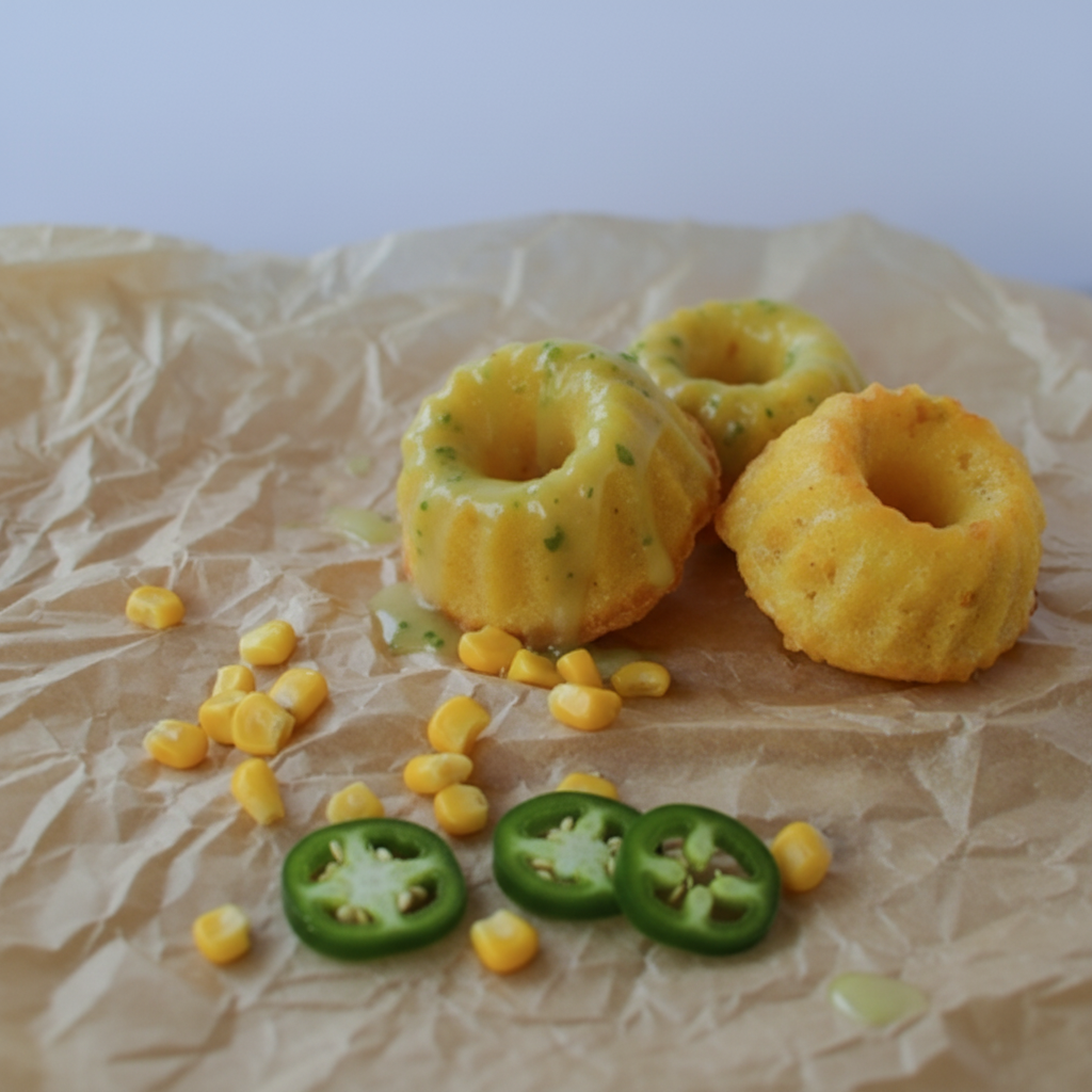 Cornbread Mini Bundt® Cake with Jalapeño Glaze – Dash