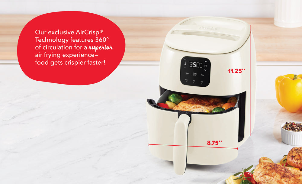 Ceramic Nonstick Tasti-Crisp Digital Air Fryer 2.6 Qt.