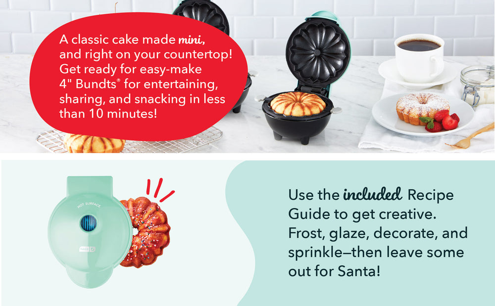 1. Preheat 2. Add Batter 3. Cover 4. Bake!