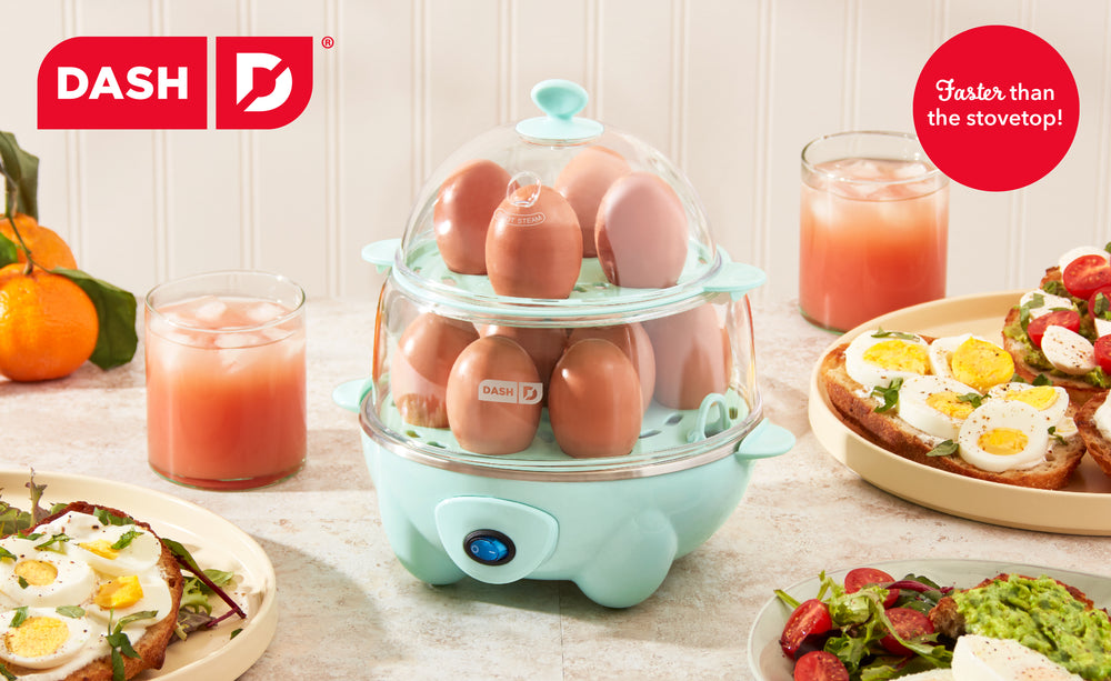 The Deluxe Egg Cooker cooks perfect eggs in any style; hard, medium, soft, omelette, sandwich, or poached. 