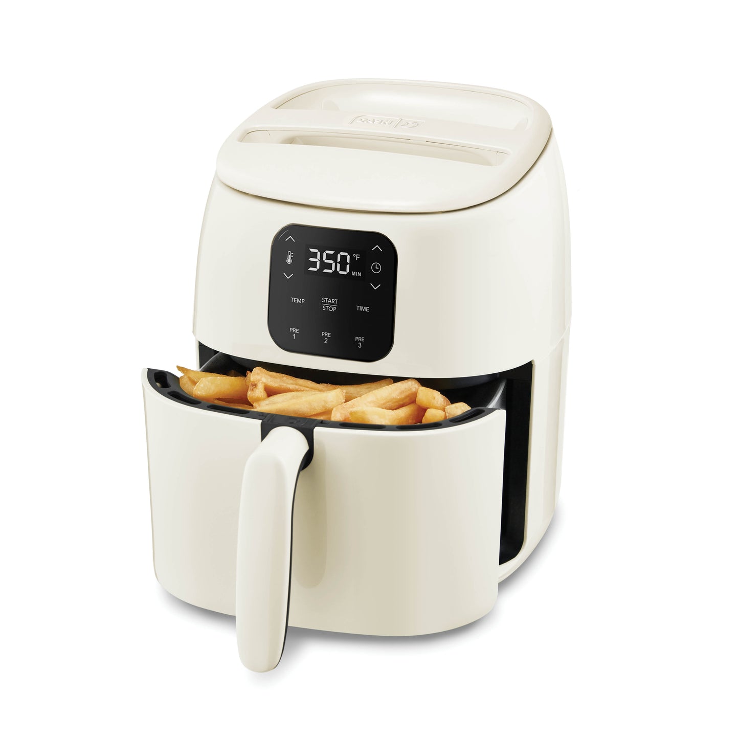 Ceramic Nonstick Tasti-Crisp Digital Air Fryer 2.6 Qt. Air Fryer Dash Cream Matte  