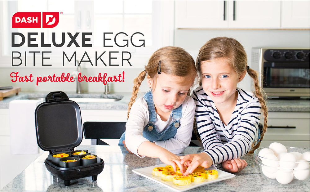 A cutting board with red pepper and a mixing bowl of eggs are prepared ingredients for the Egg Bite Maker.