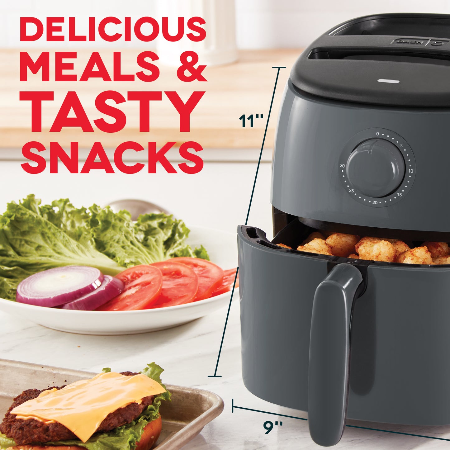 Tasti-Crisp™ Express Air Fryer 2.6 Qt. Air Fryer Dash   