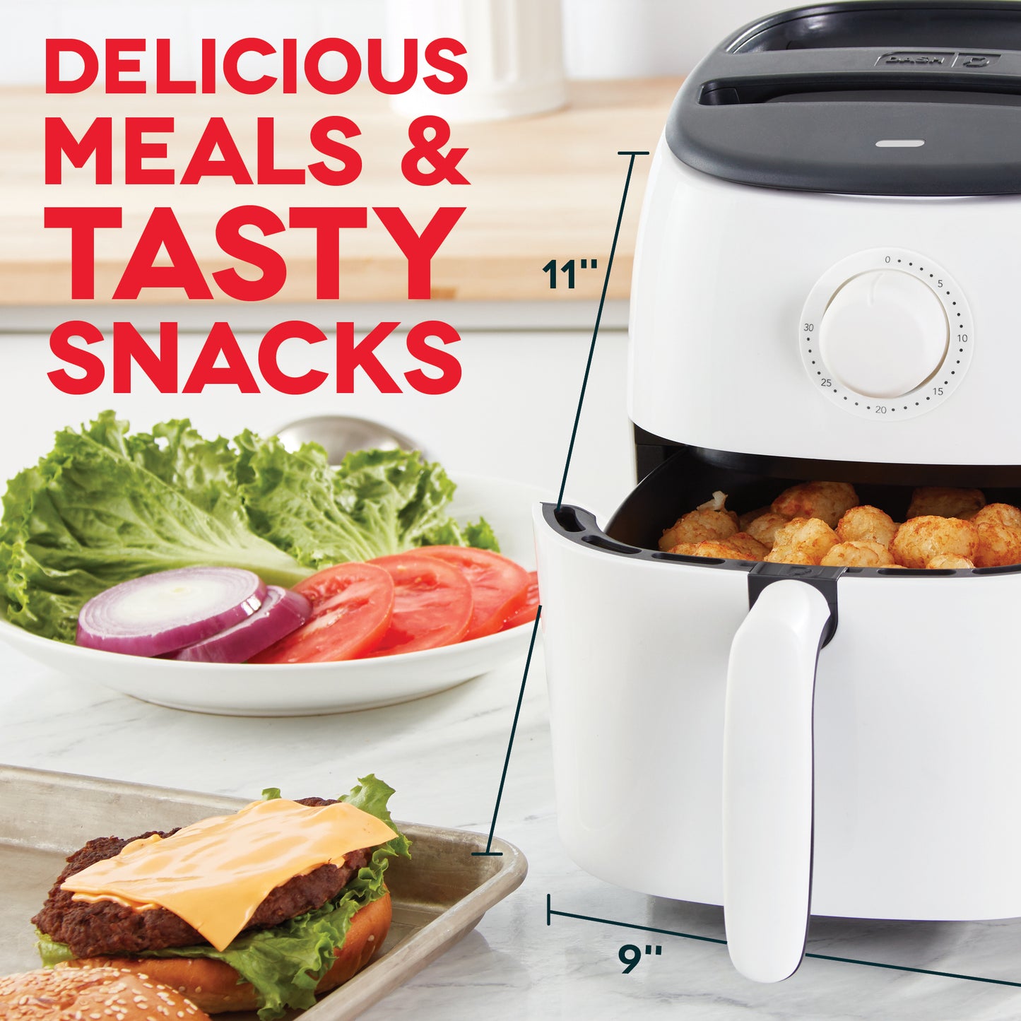 Tasti-Crisp™ Express Air Fryer 2.6 Qt. Air Fryer Dash   