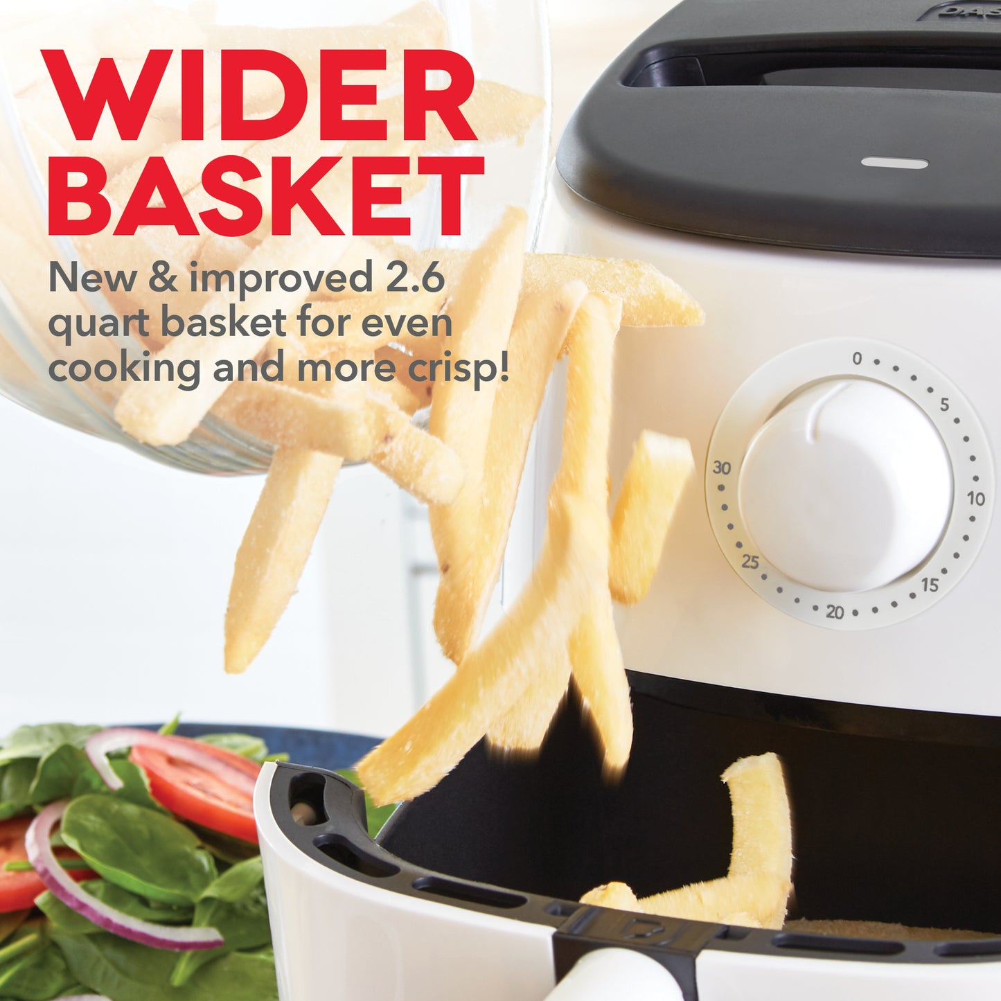 Tasti-Crisp™ Express Air Fryer 2.6 Qt. Air Fryer Dash   