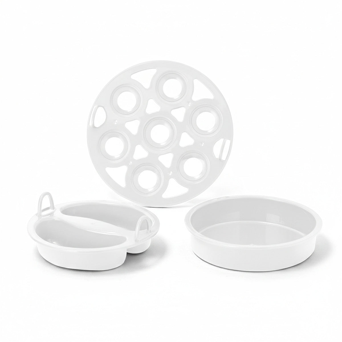 Rapid Egg Cooker Tray Set Parts & Accessories Dash White