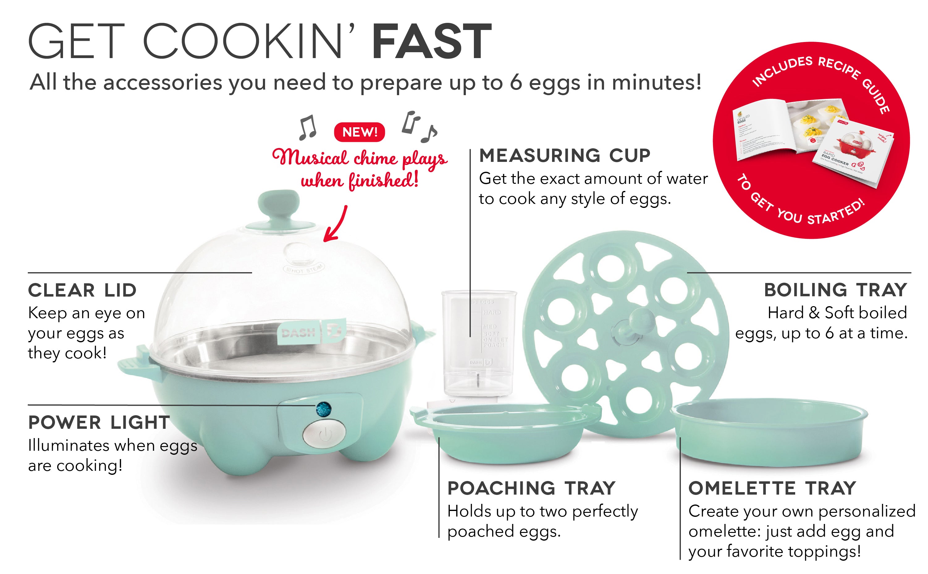 Dash egg hot sale cooker instructions