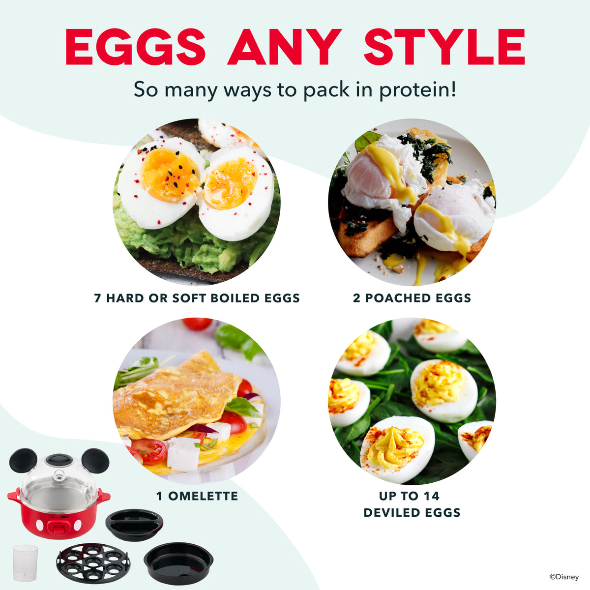 Rapid Egg Cooker egg-cookers Disney | Dash