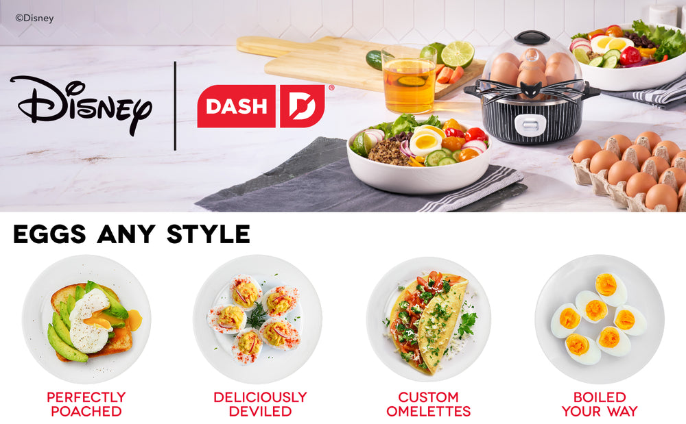 Disney | Dash Jack Skellington Rapid Egg Cooker makes poached, deviled, omelet and boiled eggs