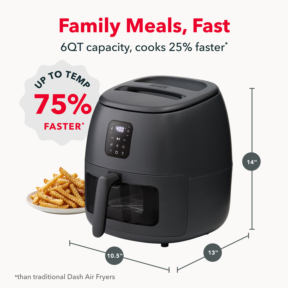 Tasti-Crisp™ Infrared Digital Air Fryer Air Fryer Dash