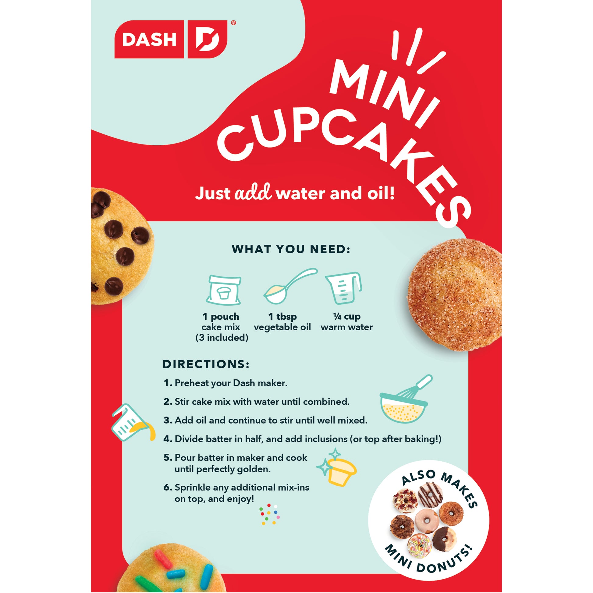 🚨 Dash Food is here! 🚨 Brand-new @bydash Cake Mix, Waffle Mix