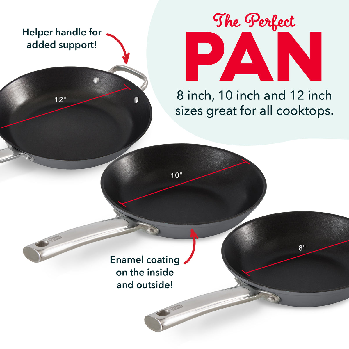 Lightweight Cast Iron Nonstick Pans cookware Dash