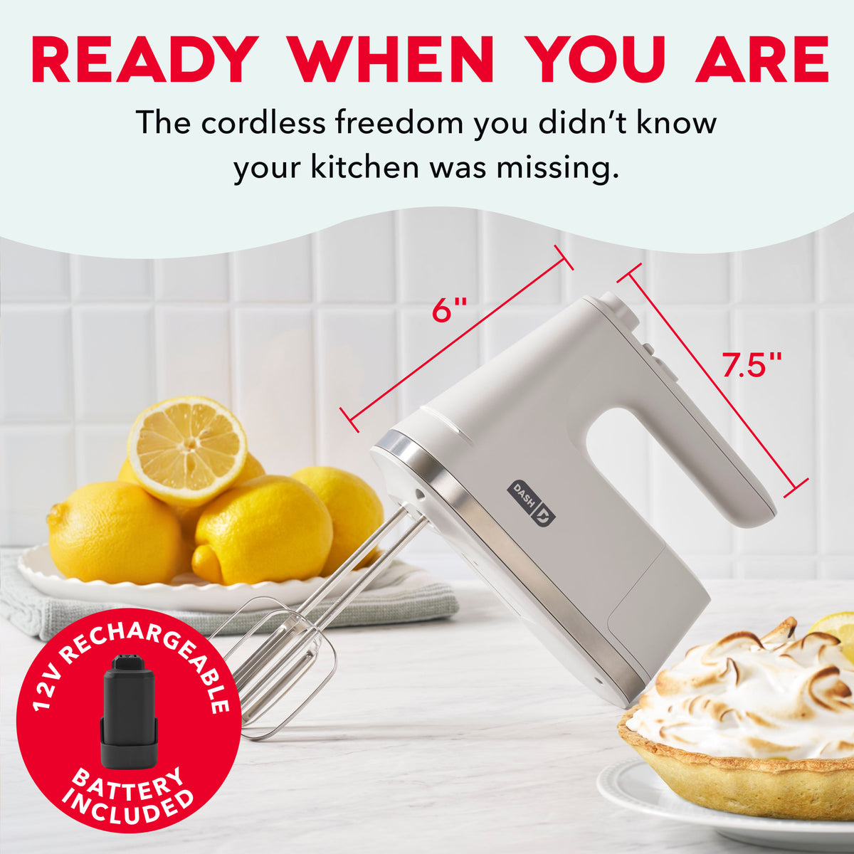 Cordless Hand Mixer mixers Dash