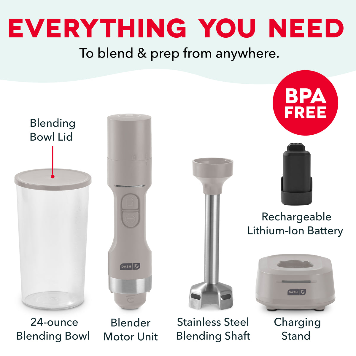 Cordless Immersion Blender blenders Dash