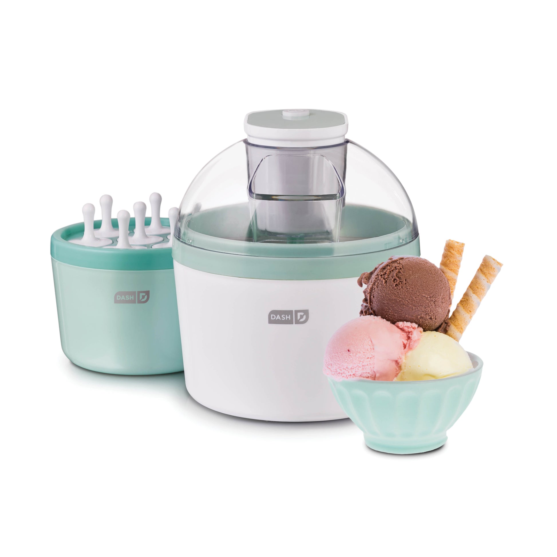 Dash My Pint Electric Ice Cream Frozen Yogurt & Sorbet Maker~Aqua & White.  NEW