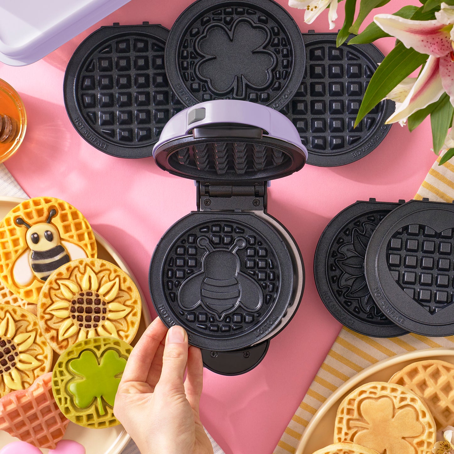 MultiMaker™ Mini System with Removable Plates: Waffle & Griddle