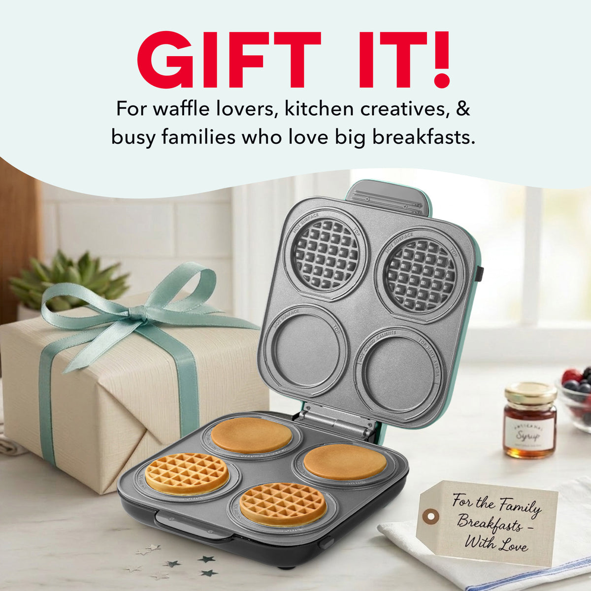 MultiMaker® Family Mini Maker System Waffle Maker Dash